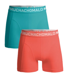Boxer Muchachomalo Garçon Solid Pink Blue (Lot de 2)