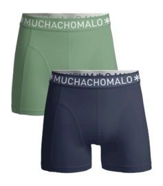 Boxer Muchachomalo Garçon Solid Grey Green (Lot de 2)