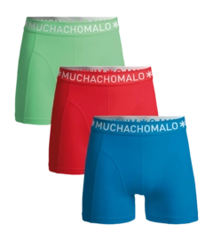 Boxershorts Muchachomalo Solid Herren Blue Pink Green (3er-Pack)