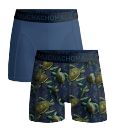 Boxer Muchachomalo Garçon Solid Print Blue (Lot de 2)