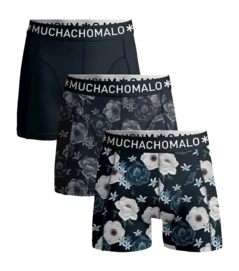 Boxershort Muchachomalo Men Solid Print Print Grey ( 3-Pack )