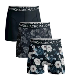 Boxer Muchachomalo Garçon Solid Print Print Grey (Lot de 3)