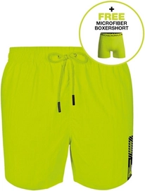 Maillot de Bain Muchachomalo Garçon Solid Greenish Yellow