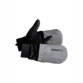 Handschoenen Craft Hybrid Weather Glove Silver Black-S