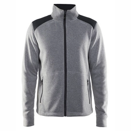 Fleecejacke Craft Noble Zip Jacket HK Fleece Grey Melange Herren-S