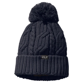 Mütze Jack Wolfskin Stormlock Pompom Beanie Night Blau