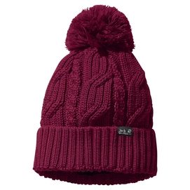 Bonnet Jack Wolfskin Stormlock Pompom Beanie Dark Ruby