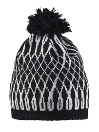 Muts Craft Snowflake Hat Black White L/XL