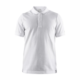 Polo Shirt Craft Casual Pique Men White-L