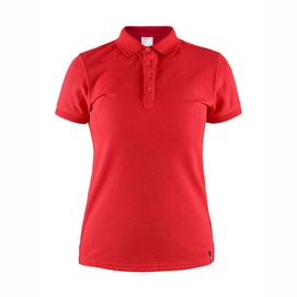 Polo Craft Femme Casual Pique Rouge Vif-S