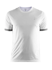 T-Shirt Craft Eaze SS Melange Tee White Dark Grey Melange Herren