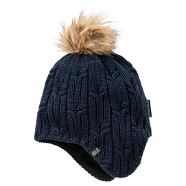 Mütze Jack Wolfskin Stormlock Braid Cap Midnight Blue (S) Damen