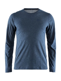 Longsleeve Craft  Urban Run Wool Tee Tide Melange Herren