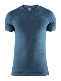 T-Shirt Craft Fuseknit Comfort RN SS Fjord Melange Herren