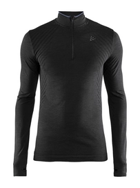 Longsleeve Craft Fuseknit Comfort Zip Black Herren