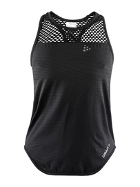 Tanktop Craft Core Fuseknit Singlet Black Melange Damen
