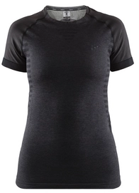 Sportshirt Craft Women Urban Run Fuseknit SS Tee Black Platinum