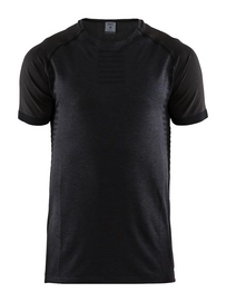Sportshirt Craft Men Urban Run Fuseknit SS Tee Black Platinum