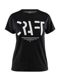 Sportshirt Craft Women Eaze SS Logo Mesh Tee Black