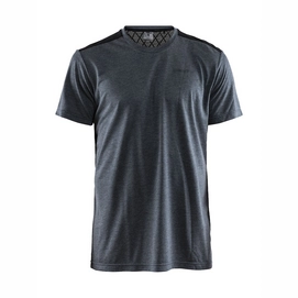 T-shirt de Sport Craft Men Charge SS Tee Black Melange