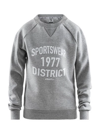 Sportshirt Craft Junior District Crewneck Grey Melange