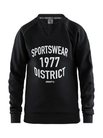 Sportshirt Craft Junior District Crewneck Black