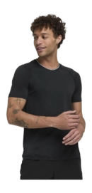 Tennisshirt Wilson Men Team Seamless Crew Black