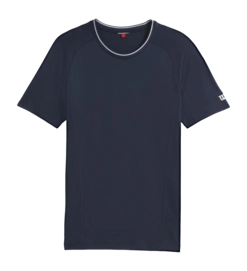 Tennisshirt Wilson Men Team Seamless Crew Classic Navy