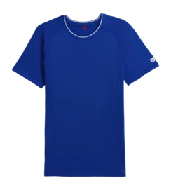Tennisshirt Wilson Men Team Seamless Crew Royal Blue