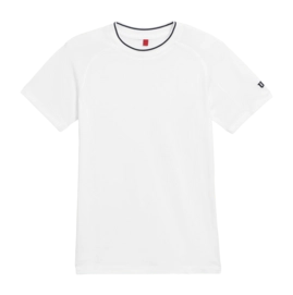 Tennis Shirt Wilson Boys Team Seamless Crew Bright White