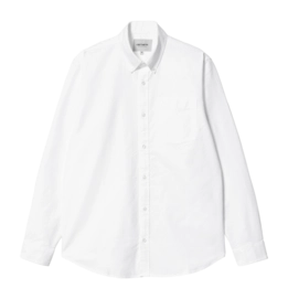 Hemd Carhartt WIP L/S C-Logo Unisex White / White
