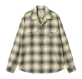 Chemise Carhartt WIP Unisexe L/S Blanchard Blanchard Check, Arctic Lime