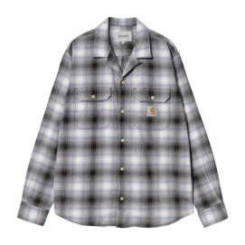 Chemise Carhartt WIP Unisexe L/S Blanchard Blanchard Check, Charm Blue