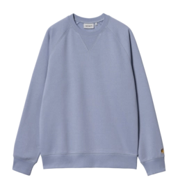 Pull Carhartt WIP Unisexe Chase Sweat Charm Blue / Gold