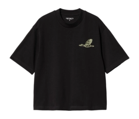 T-Shirt Carhartt WIP S/S Kainosho Damen Black / Arctic Lime