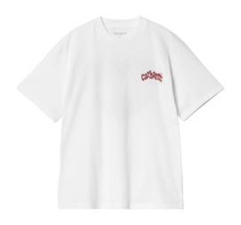 T-Shirt Carhartt WIP S/S Amour Damen White / Tuscany