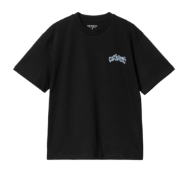 T-Shirt Carhartt WIP Femme M/C Amour Black / Misty Sky
