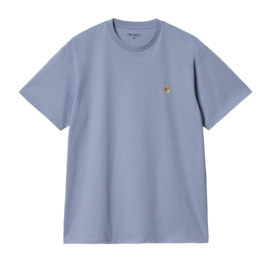 T-Shirt Carhartt WIP Unisexe S/S Chase Charm Blue / Gold