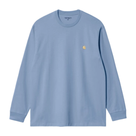 T-Shirt Carhartt WIP Unisexe L/S Chase Charm Blue / Gold