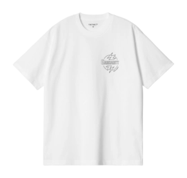 T-Shirt Carhartt WIP Unisexe M/C Blaze White / Black