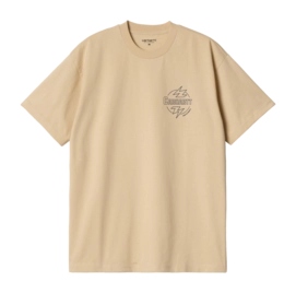 T-Shirt Carhartt WIP Unisexe S/S Blaze Cornsilk / Air Force Blue