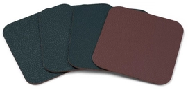 Onderzetter Bitz Pine green Dark brown 10 x 10 cm (4-Delig)