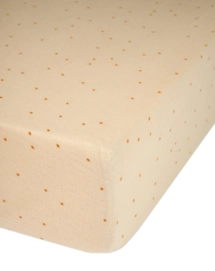 Drap-Housse Nobodinoz Washed Muslin Wabi-Sabi Dots Ginger
