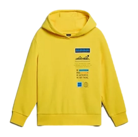 Hoodie Napapijri Kids B-Liard H Yellow Visible