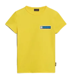 T-Shirt Napapijri Enfant S-Liard Yellow Visible