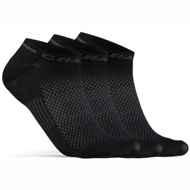 Socke Craft Core Dry Shaftless Sock 3-Pack Black Unisex-Schuhgröße 43 - 45