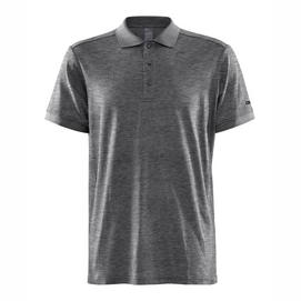 Polo Craft Men Core Blend Polo Shirt Dark Grey Melange