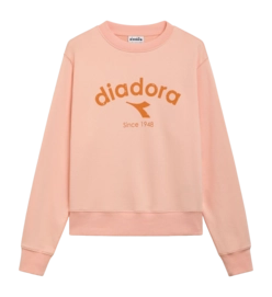 Sweatshirt Diadora Athletic Logo Unisex Peach Parfait