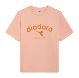 T-Shirt Diadora Unisexe SS Logo Athletic Logo Peach Parfait