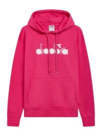 Pull à Capuche Diadora Unisexe Logo Pink Sorbet